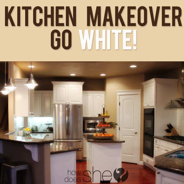 Kitchen Before and After GO WHITE