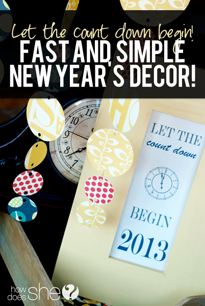 simple new years decor