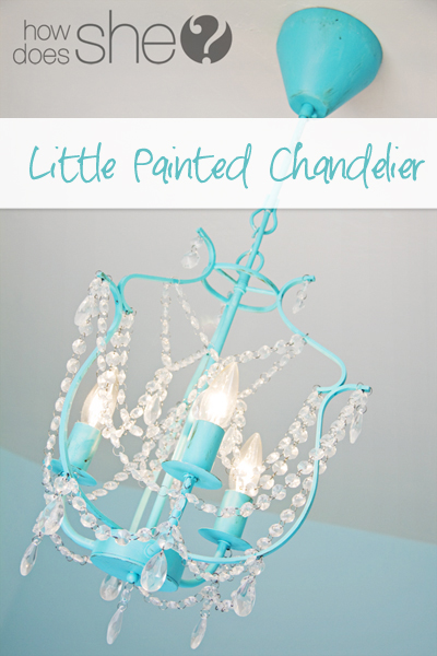 Little Painted Chandelier