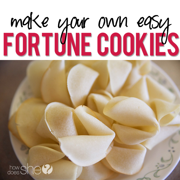 Make Your Own Fortune Cookies