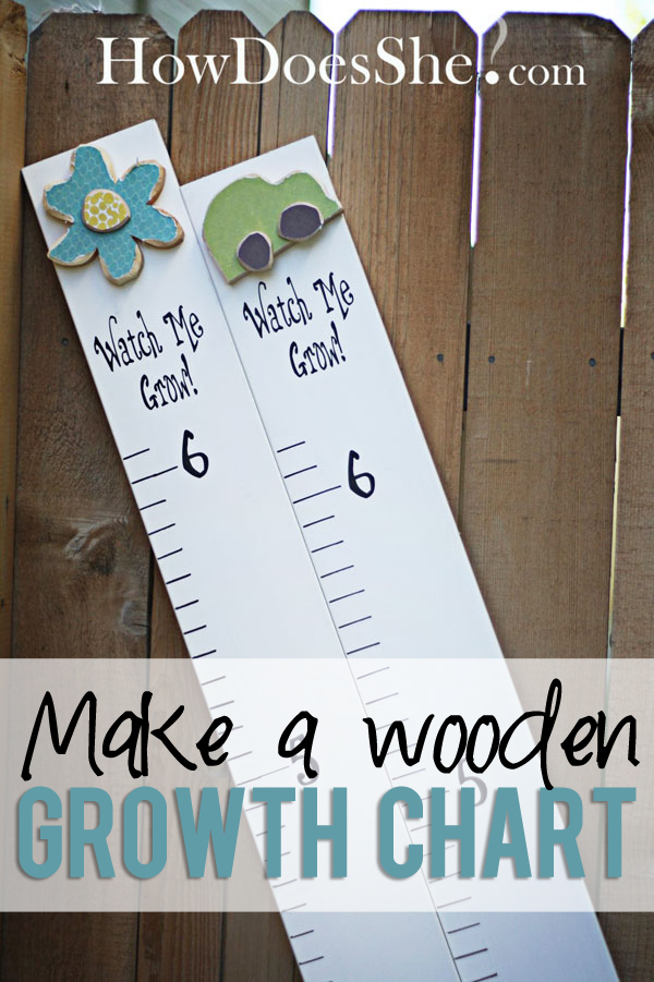 Make a wooden growth chart