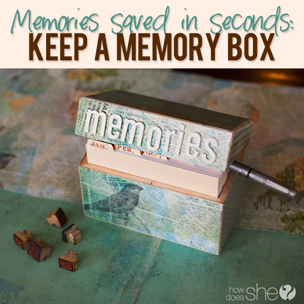 How to make a Memory Box