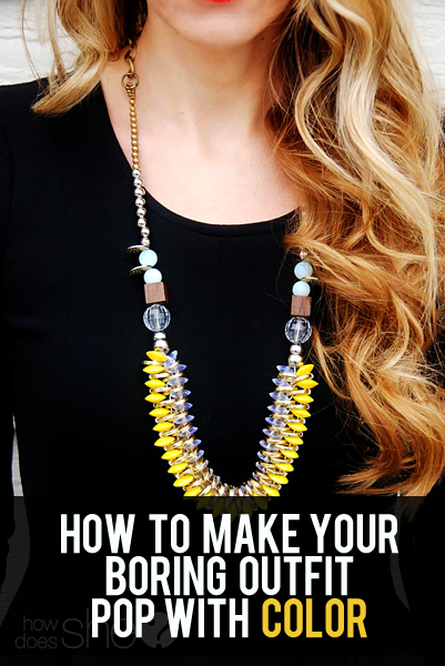 add color to your outfit