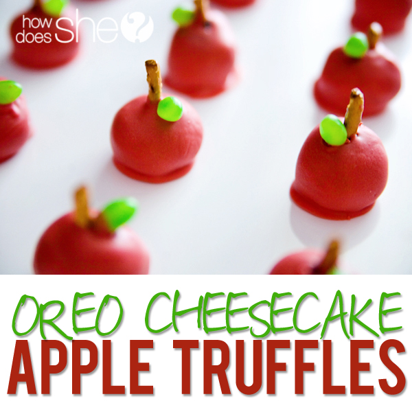 Amazing Oreo Cheesecake Apple Truffles!