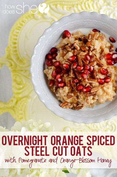orange honey steel cut oats