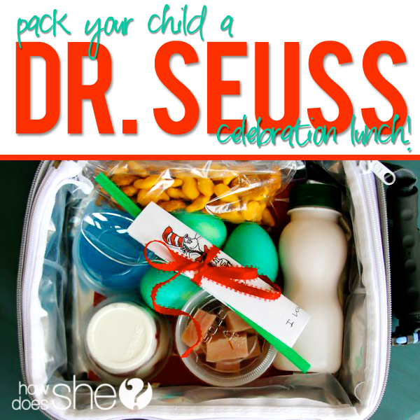 Pack a Dr Seuss Celebration Lunch