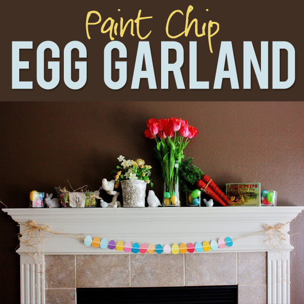 Paint Chip Easter Egg Garland
