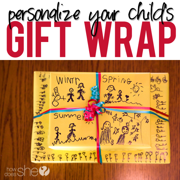 Personalize your wrapping paper