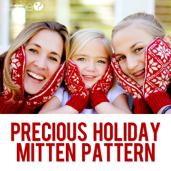 Precious mitten pattern