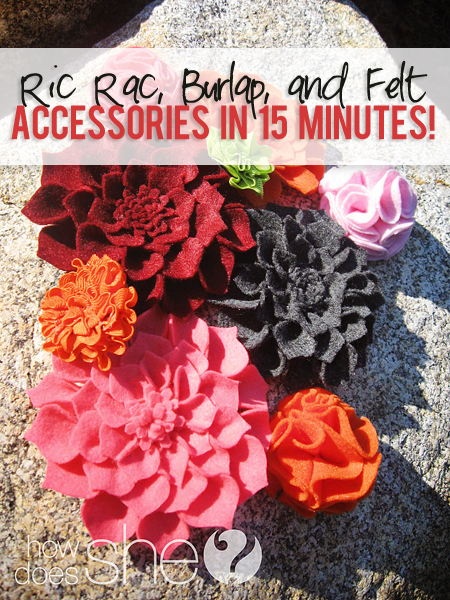 ric rac burlap and felt accessories