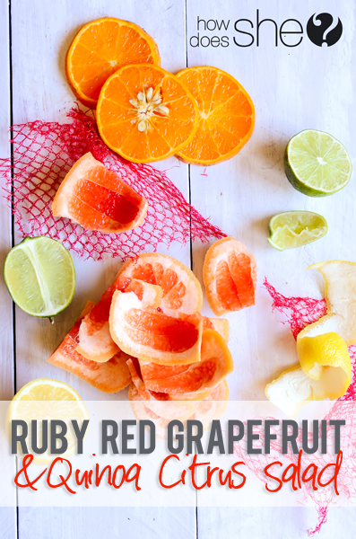 Ruby Red Grapefruit and Quinoa Citrus Salad