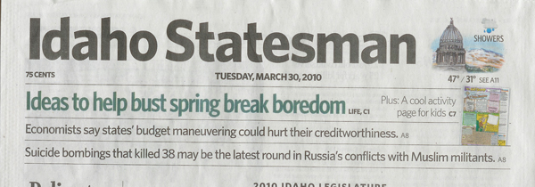 Welcome Idaho Statesman Readers