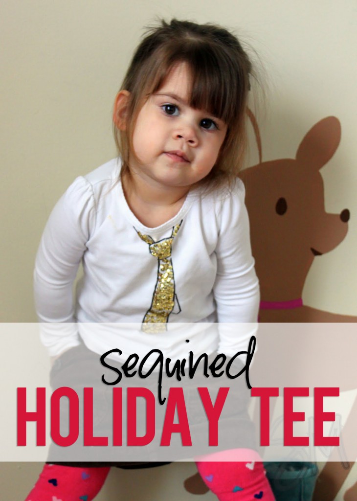 Sequined Holiday Tee