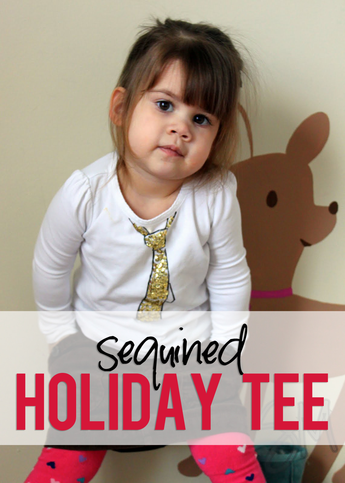 Sequined Holiday Tee