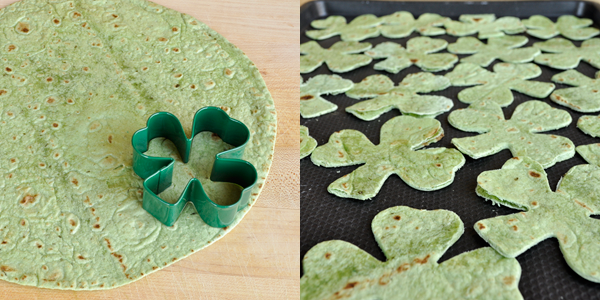 Shamrock Chips with Pot O Gold Dip