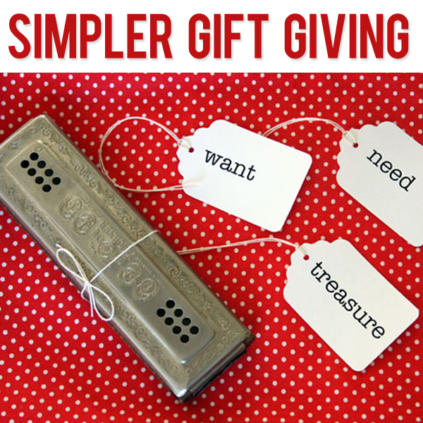 Simpler Gift Giving