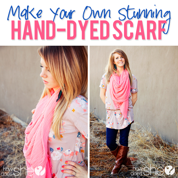 Stunning Hand Dyed Scarf