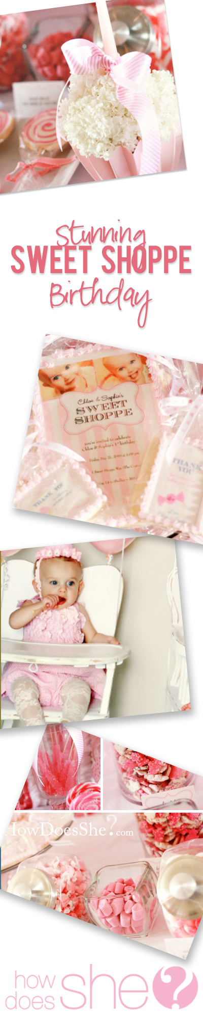 Stunning sweet shop birthday party