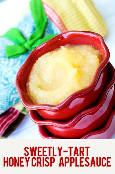 Sweetly Tart Honey Crisp applesauce