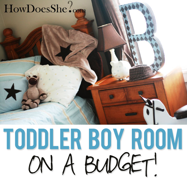 Toddler Boy Room on a Budget