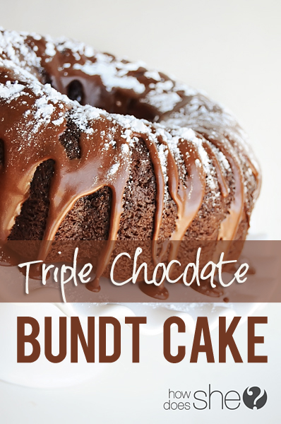 Triple Chocolate Bundt Cake