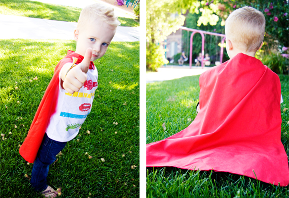 super hero cape tutorial