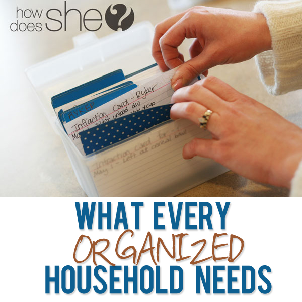 What every organized house needs