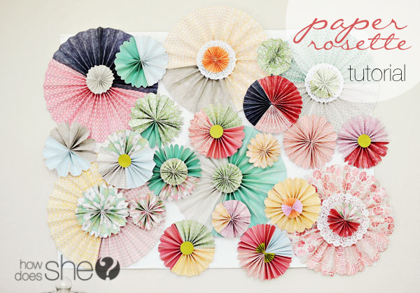 paper rosette tutorial