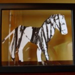 art display zebra