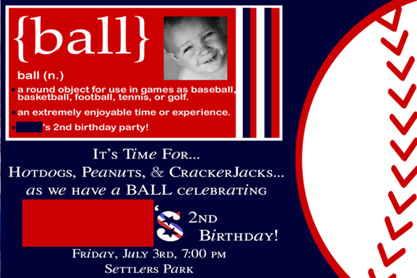 baseball party