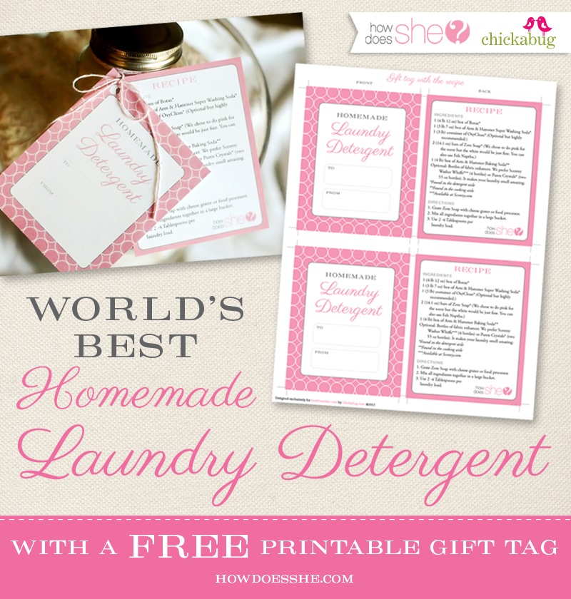 homemade laundry detergent