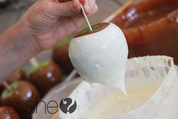 carmel apples white chocolate