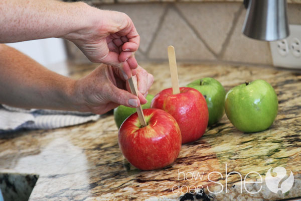 carmel apples white chocolate