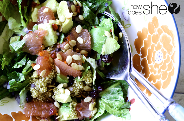 Ruby Red Grapefruit and Quinoa Citrus Salad