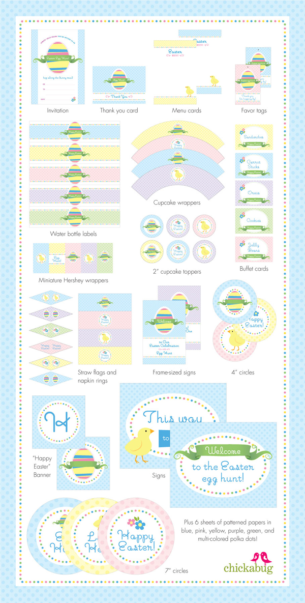Printable easter egg hunt kit