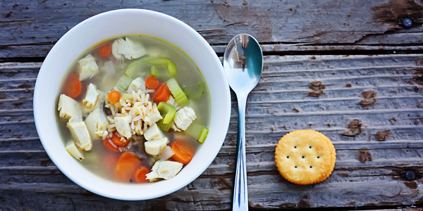 I’ll take seconds!  Chicken with wild rice soup.