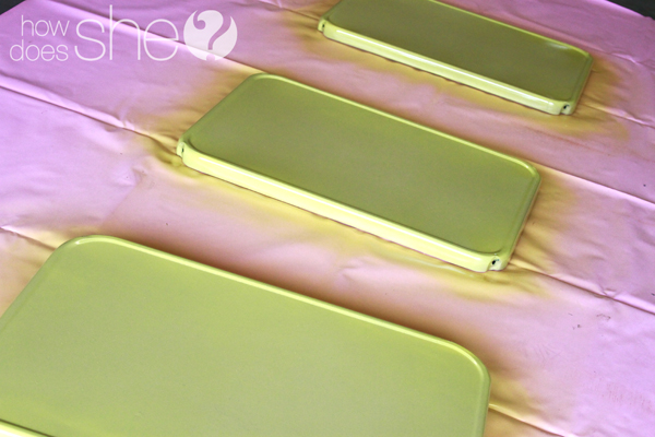 Organized cleaning supplies before and after