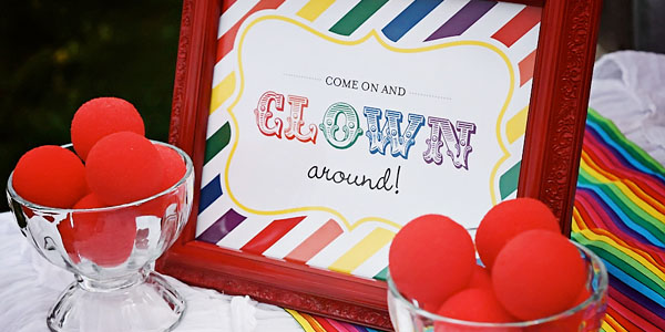 Clown Themed Birthday Party!