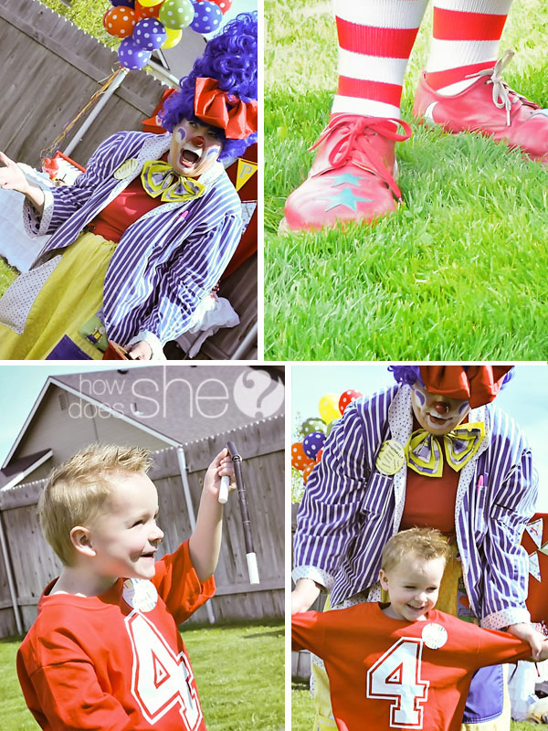 Clown Themed Birthday Party