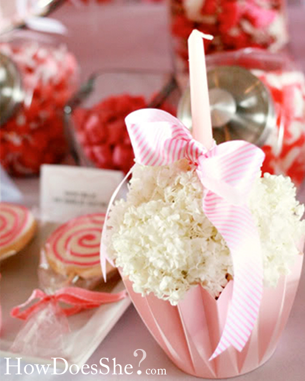 Cupcake Flower Centerpiece