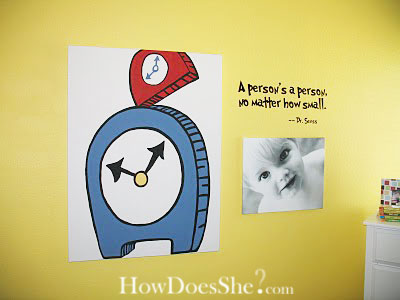 Dr Seuss themed toddler boy room