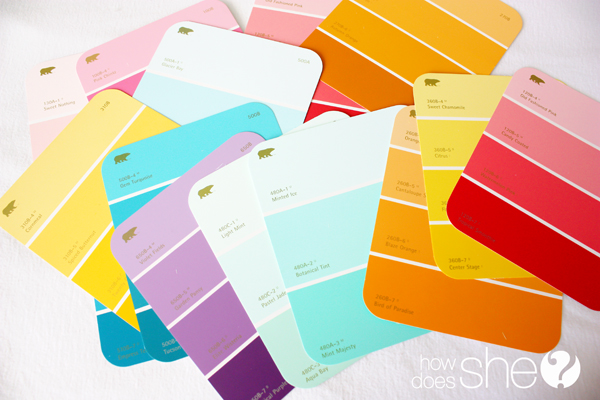 Paint Chip Easter Egg Garland
