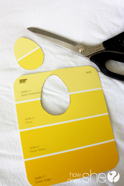 Paint Chip Easter Egg Garland