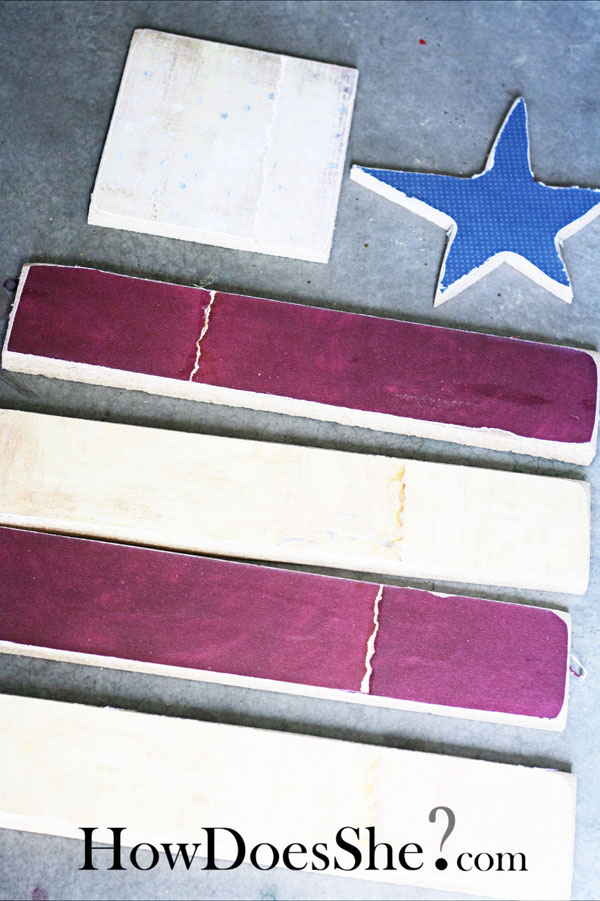 Make A wood Flag Decoration