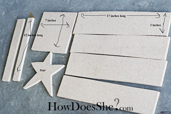 Make A wood Flag Decoration