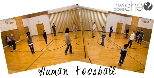 How to Play Human Foosball!