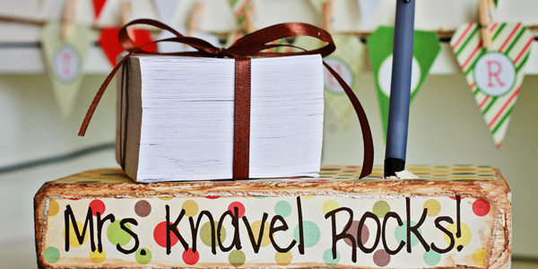 Easy 2×4 Teacher Appreciation Gift