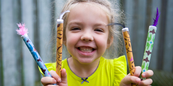 How to Make Confetti Fire Crackers With Your Kids