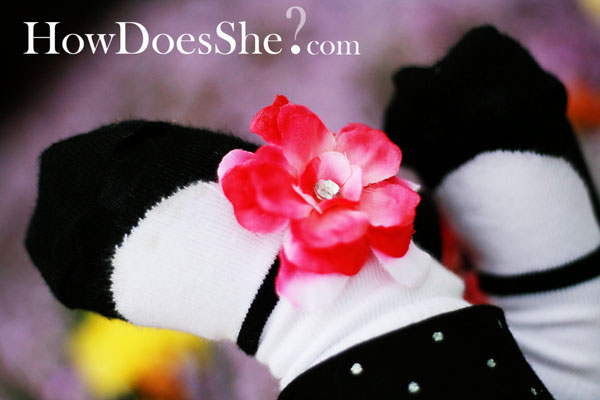 Cute Flower Toesies Socks