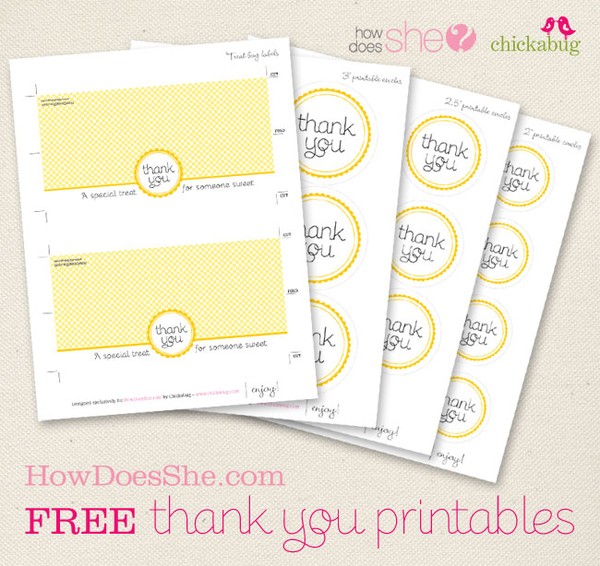 Free Thank You Printables